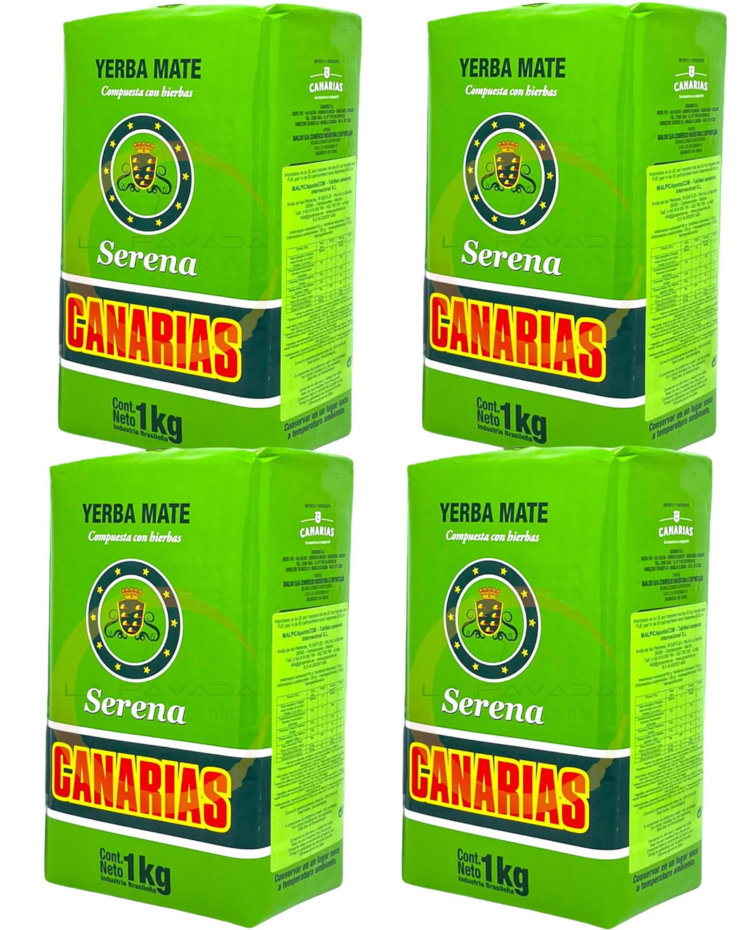 El PAISITO - Yerba Mate Canarias SERENA - 4 x 1 Kg