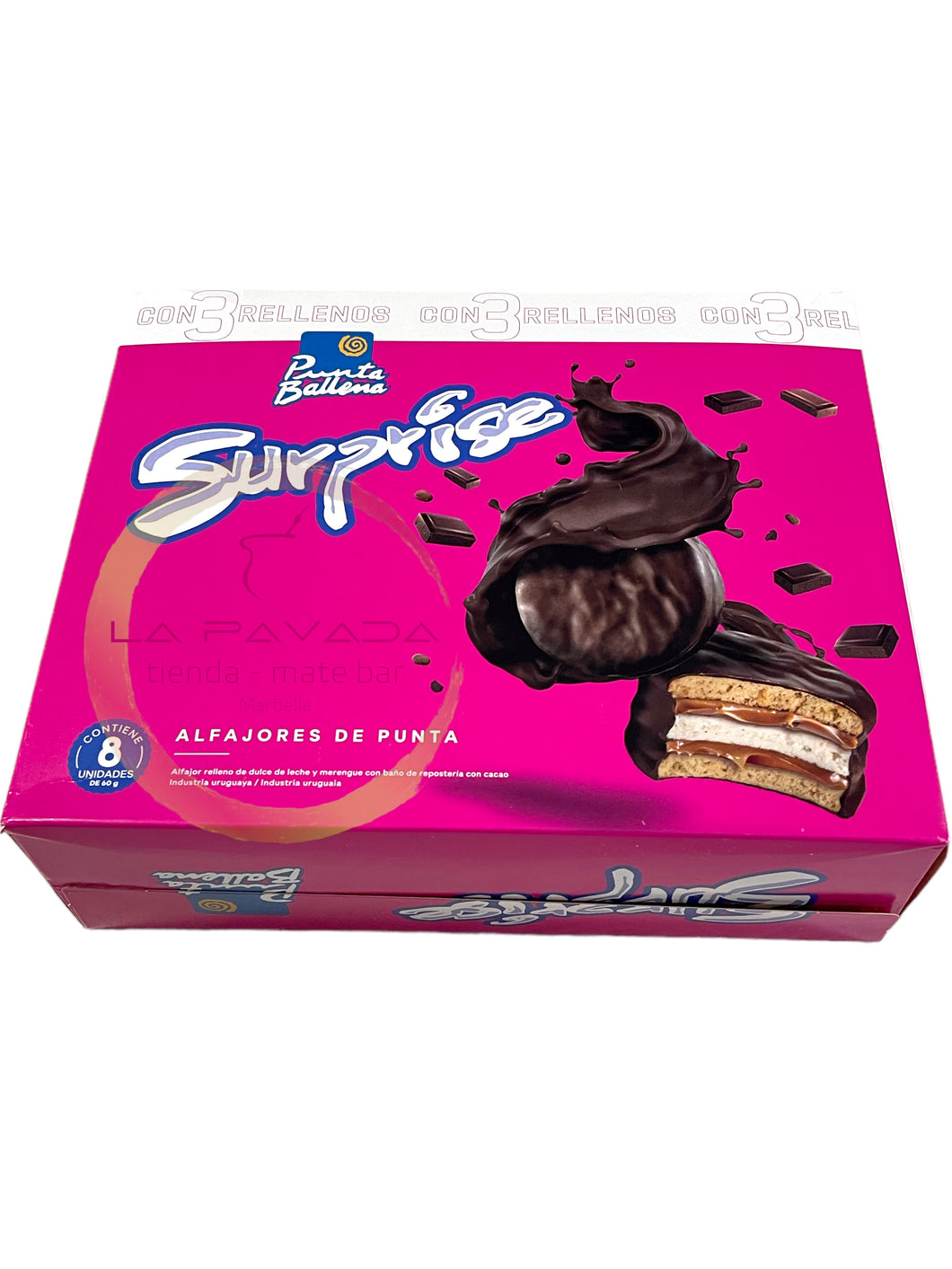 ALFAJOR SURPRISE VAINILLA PUNTA BALLENA X 8Ud